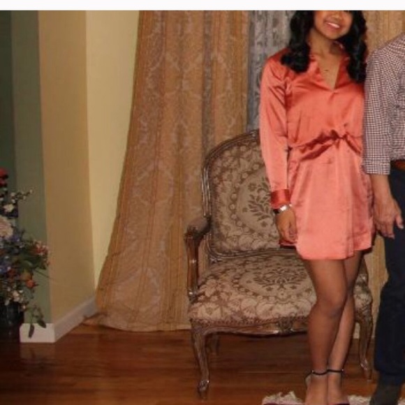 🔥🌸Silky Wrap Style Dress ✨ - Picture 4 of 4